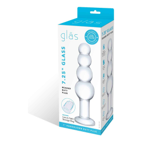 Анальная пирамида Glas Beaded Butt Plug