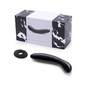 Массажер для G-точки из обсидиана Le Wand Crystal G-Wand