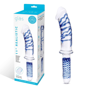 Двусторонний стимулятор Glas 11" Realistic Double Ended Dildo