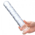 Стеклянный фаллос с массажным рельефом Glas 10" Extra Large Glass Dildo