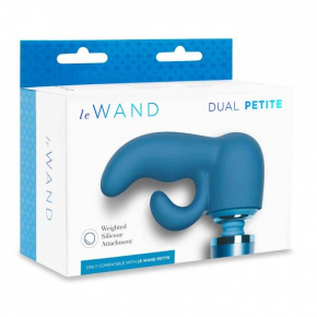 Dual, синяя — насадка для вибратора Le Wand Petite