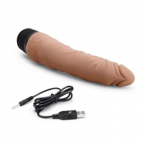 Вибратор-реалистик 7" Realistic Vibrator, кофейный