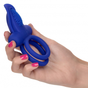 Перезаряжаемое эрекционное виброкольцо Couples Enhancers Silicone Rechargeable Dual Pleaser Enhancer