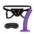 Поясной фаллоимитатор Heart Strap on Harness & 5in Dildo Set, фиолетовый