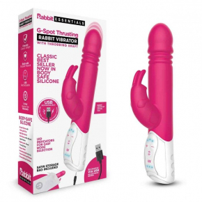 Пульсирующий вибромассажер G-Spot Thrusting Rabbit, розовый