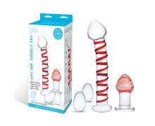 Набор из 4 стеклянных предметов Mr. Swirly Set