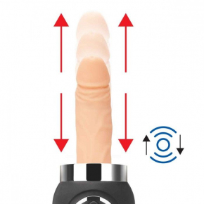 Портативная секс-машина c 2 насадками Thrusting Compact Sex Machine