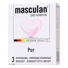 Особо тонкие презервативы Masculan Pur, 3 шт.