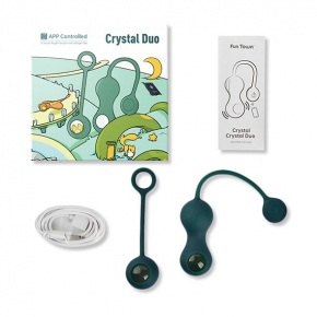 Вагинальные шарики Crystal Duo Smart Kegel Vibrator with Weight Set