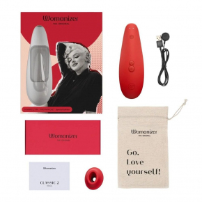 Клиторальный стимулятор Womanizer Marilyn Monroe Special Edition, красный
