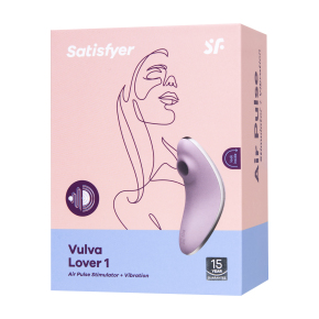 Вакуум-волновой стимулятор клитора Satisfyer Vulva Lover 1, сиреневый
