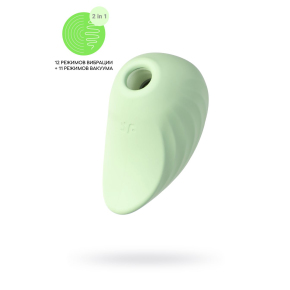 Вакуум-волновой стимулятор клитора Satisfyer Pearl Diver, салатовый