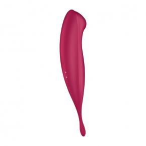 Вибромассажер Satisfyer Twirling Pro+, малиновый