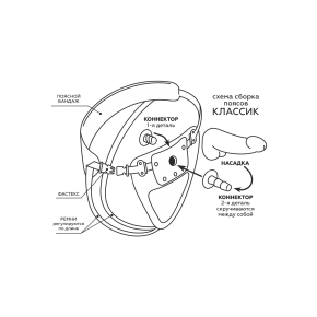 Универсальный пояс премиум класса с 2 насадками