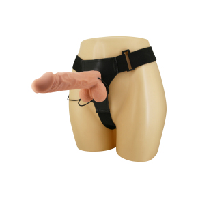 Женский вибрострапон на ремешках с проводным пультом