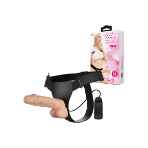 Женский вибрострапон на ремешках с проводным пультом