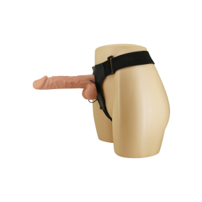 Женский вибрострапон на ремешках с проводным пультом