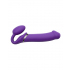 Безремневой страпон с вибрацией Silicone Bendable Strap-On XL, фиолетовый