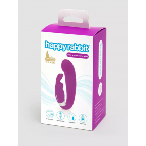 Вибратор с клиторальным зайчиком Mini G-Spot Curve Vibe