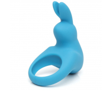Эрекционное виброкольцо Rechargeable Rabbit Cock Ring, голубое
