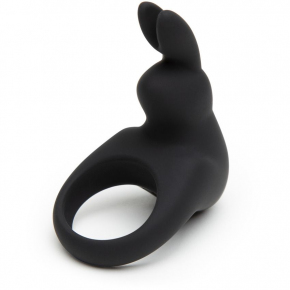 Эрекционное виброкольцо Rechargeable Rabbit Cock Ring, черное
