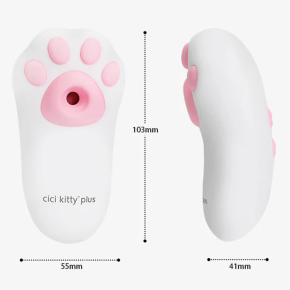 Бесконтактный стимулятор клитора с вибрацией и подстветкой Otouch Cici Kitty Plus