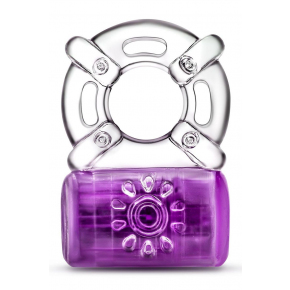 Эрекционное виброкольцо One Night Stand Vibrating C-Ring, фиолетовое