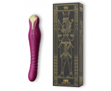 Вибратор с функцией возвратно-поступательных движений King, фиолетовый