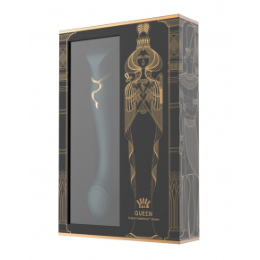 Вибромассажёр с дополнительной насадкой Queen, зеленый