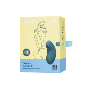 Вакуум-волновой вибростимулятор Satisfyer Vulva Lover 2, синий