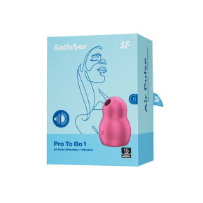 Вакуумный стимулятор клитора Satisfyer Pro To Go 1, малиновый