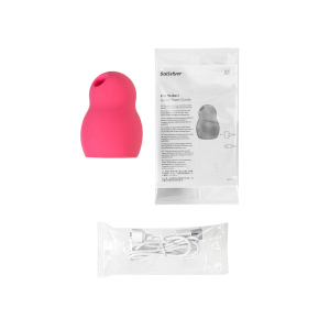 Вакуумный стимулятор клитора Satisfyer Pro To Go 1, малиновый