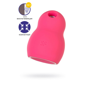 Вакуумный стимулятор клитора Satisfyer Pro To Go 1, малиновый