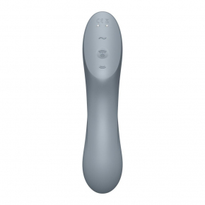 Вибратор с вакуумной стимуляцией Satisfyer Curvy Trinity 3, серый