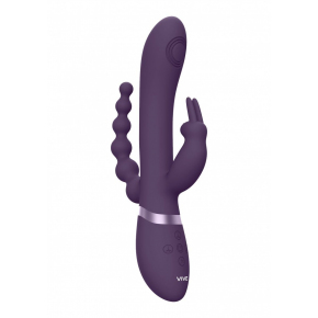Анально-вагинальный вибромассажер Vive Rini, фиолетовый