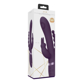 Анально-вагинальный вибромассажер Vive Rini, фиолетовый