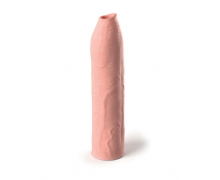 Насадка-удлинитель Uncut Silicone Penis Enhancer, телесная