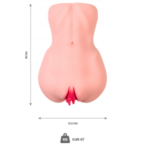 Вибромастурбатор-вагина с двойным слоем материала Onahole Edition 003