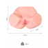 Вибромастурбатор-полуторс с двойным слоем материала Maria Onehole Real Vagina