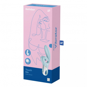 Вибратор-кролик Satisfyer Touch me, голубой