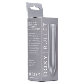 Металлическая вибропуля Doxy Bullet, серебристая