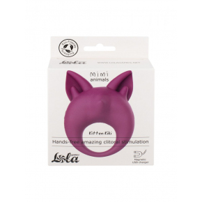 Перезаряжаемое эрекционное кольцо Kitten Kiki, фиолетовое