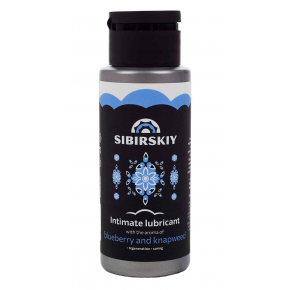 Пролонгирующий лубрикант с ароматом черники и василька Sibirskiy Intimate Prolonging Lubricant Blueberry and Knapweed, 100 мл