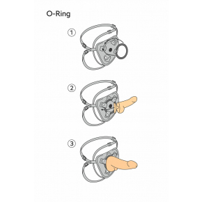 Трусики для страпона с 2 способами крепления насадки Dylan