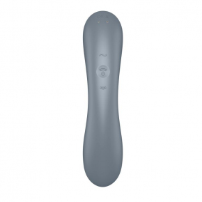 Вибромассажер с вакуумной стимуляцией Satisfyer Curvy Trinity 1, серый