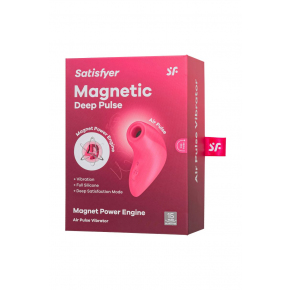 Вакуум-волновой бесконтактный стимулятор клитора Satisfyer Magnetic Deep Pulse, розовый