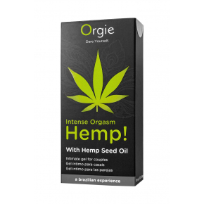 Возбуждающий интимный гель для пар Hemp Intense Orgasm, 15 мл