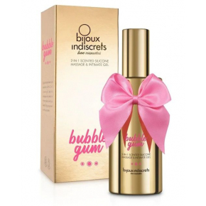 Гель с ароматом жвачки Bubblegum 2-in-1 Scented Silicone Massage And Intimate Gel, 100 мл