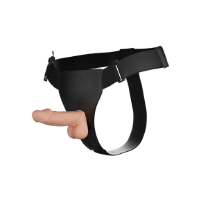 Женский страпон на регулируемых ремешках с вибрацией