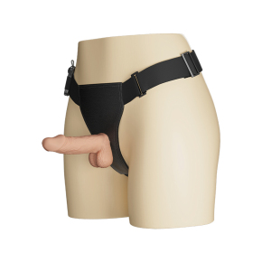 Женский страпон на регулируемых ремешках с вибрацией